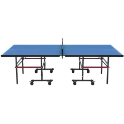 VEVOR Ping Pong Table, Professional Table Tennis Game, Indoor MDF Portable Table Tennis Table, Foldable Ping Pong Table with Quick Clamp Net and Lockable Wheel, 10 Minute Easy Assembly, 18mm Tabletops