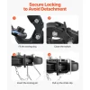 VEVOR Pintle Hook, 20000 lbs Towing Capacity, Pintle Hitch Receiver for 2-inch Hitch Hook Military Receiver, Fits 2.5 to 3-inch Lunette Ring, 15.6-inch Length, Black Powder Coat, for Various Trailers