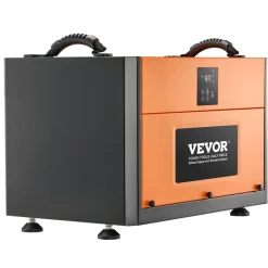 VEVOR 180 Pints Commercial Dehumidifier with Pump/Drain Hoses, Portable Crawl Space Dehumidifiers for Basement Storage Room Industrial Grade, Auto Defrost, Heavy-duty LLDPE,Foldable Handle