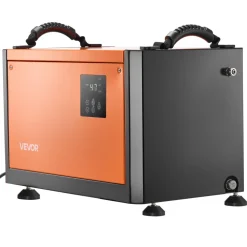 VEVOR 70 Pints Commercial Dehumidifier with Pump, Portable Crawl Space Dehumidifiers for Basement Storage Room Industrial, Auto Defrost/Drainage, Heavy-duty Galvanized Steel, with 2 Drain Hoses