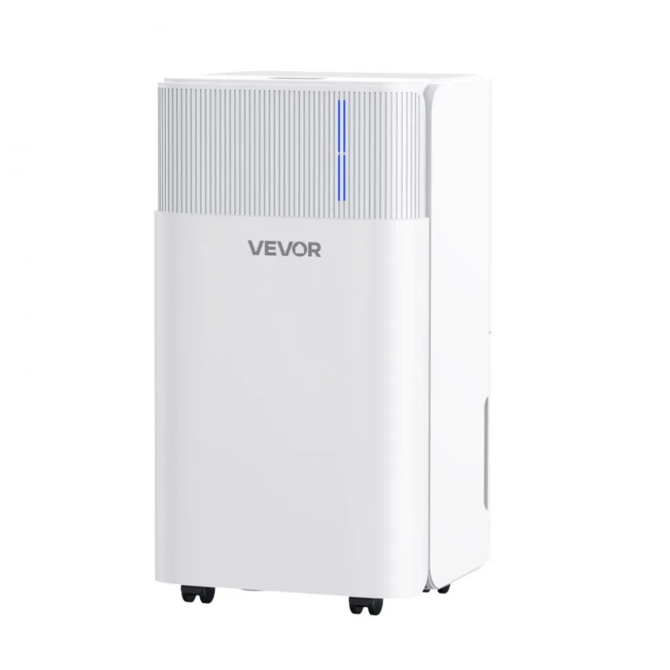 VEVOR 30 Pints Dehumidifier for Home & Basement, Drain Hose for Commercial & Industrial Use, Smart Humidity Control, Low Noise for Large Rooms, Warehouses, Bedrooms & Storage, Large Coverage,White
