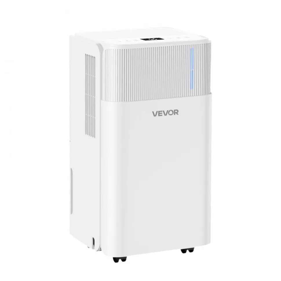 VEVOR 30 Pints Dehumidifier for Home & Basement, Drain Hose for Commercial & Industrial Use, Smart Humidity Control, Low Noise for Large Rooms, Warehouses, Bedrooms & Storage, Large Coverage,White