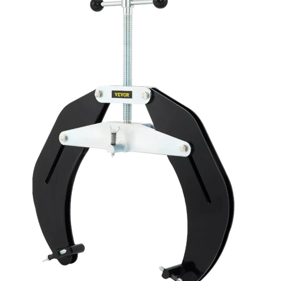 VEVOR Pipe Clamp, 2 to 6 in, High Strength Ultra Clamp with Quick Acting Screws, Steel Pipe Alignment Tool with Lightweight Design, Black