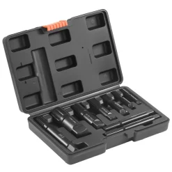 VEVOR Pipe Extractor Set, 9 Pieces Heavy Duty Steel Broken Pipe Extractors, with Solid Storage Case, Cr-Mo Steel for Removing 1/8