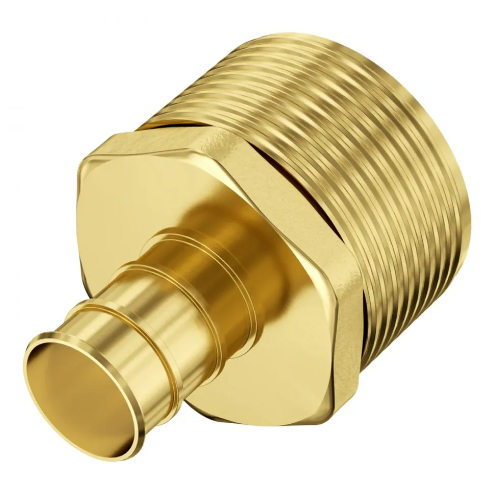 VEVOR Pipe Fittings, 1/2"-3/4" 12PCS Brass Pipe Fittings, Straight-Through Push-Fit Pipe Connector Brass Air Fittings, Heavy Duty Plumbing Fittings Adapter for Heating/Shower Systems,Water Pipes