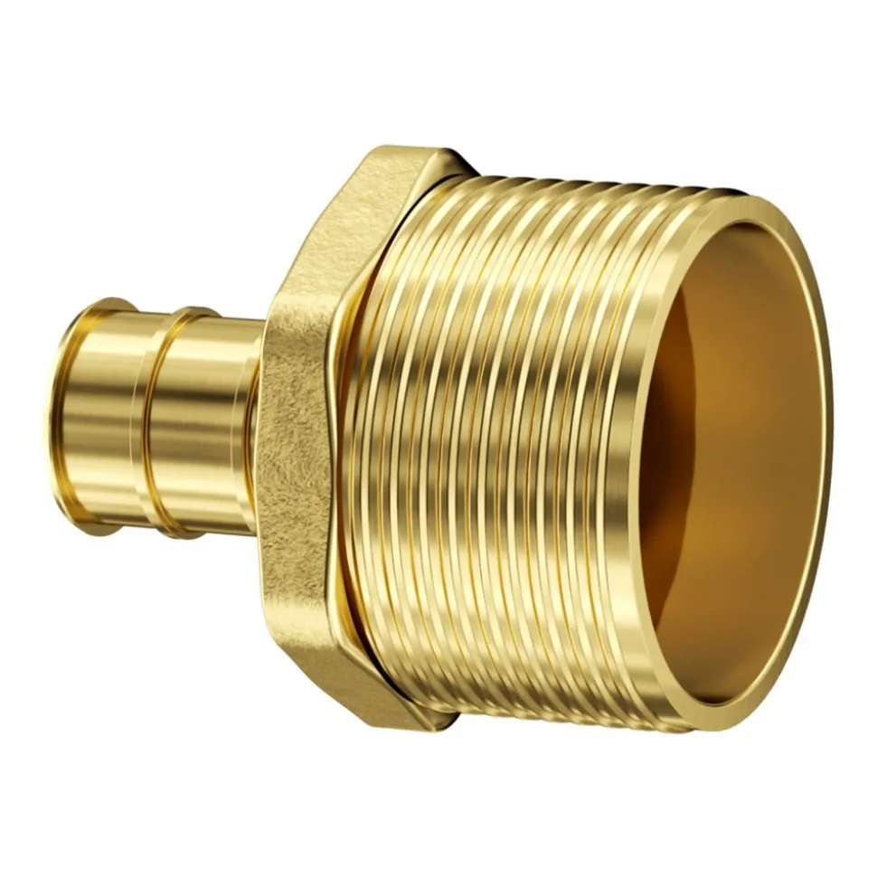 VEVOR Pipe Fittings, 1/2"-3/4" 12PCS Brass Pipe Fittings, Straight-Through Push-Fit Pipe Connector Brass Air Fittings, Heavy Duty Plumbing Fittings Adapter for Heating/Shower Systems,Water Pipes