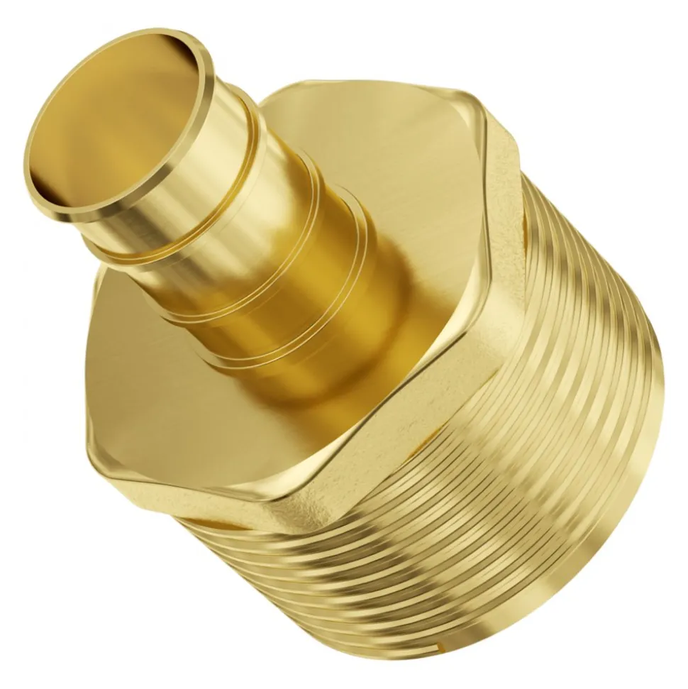 VEVOR Pipe Fittings, 1/2"-3/4" 12PCS Brass Pipe Fittings, Straight-Through Push-Fit Pipe Connector Brass Air Fittings, Heavy Duty Plumbing Fittings Adapter for Heating/Shower Systems,Water Pipes