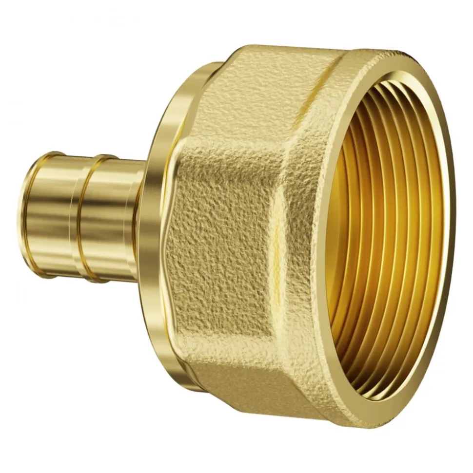 VEVOR Pipe Fittings, 1/2" 20PCS Brass Pipe Fittings, Clamp-style 1/2 NPT Internal Thread Pipe Connector Brass Air Fittings, Heavy Duty Plumbing Fittings NPT Adapter for Heating/Shower Systems, Water Pipes