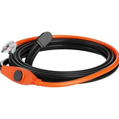 VEVOR Pipe Heating Cable, 6FT 7W/FT Heat Tape for Pipes with Built-in Thermostat, Water Pipe Heat Cable Protects PVC Hose, Metal and Plastic Pipe from Freezing