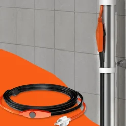 VEVOR Pipe Heating Cable, 6FT 7W/FT Heat Tape for Pipes with Built-in Thermostat, Water Pipe Heat Cable Protects PVC Hose, Metal and Plastic Pipe from Freezing