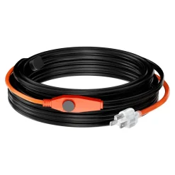 VEVOR Pipe Heating Cable, 30FT 7W/FT Heat Tape for Pipes with Built-in Thermostat, Water Pipe Heat Cable Protects PVC Hose, Metal and Plastic Pipe from Freezing