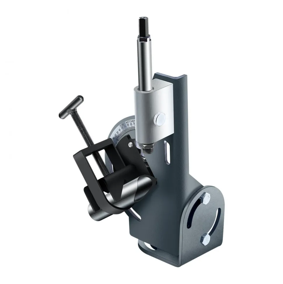VEVOR Pipe Notcher, 1/2 to 2-inch Tubing Notcher with 0 to 60° Adjustable Angle, Pipe and Tube Notching Tool for Repair Shops, Home Projects, Metalworking