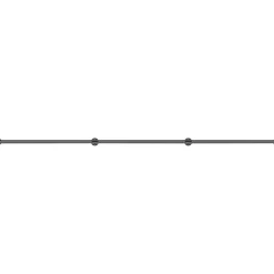 VEVOR Pipe Stair Handrail, 9FT Staircase Handrail, 440LBS Load Capacity Carbon Steel Pipe Handrail, Industrial Pipe Handrail with Wall Mount Support, Round Corner Wall Handrailings for Indoor, Outdoor