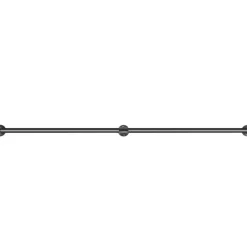 VEVOR Pipe Stair Handrail, 4FT Staircase Handrail, 440LBS Load Capacity Carbon Steel Pipe Handrail, Industrial Pipe Handrail with Wall Mount Support, Round Corner Wall Handrailings for Indoor, Outdoor