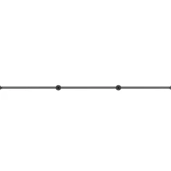 VEVOR Pipe Stair Handrail, 11FT Staircase Handrail, 440LBS Load Capacity Carbon Steel Pipe Handrail, Industrial Pipe Handrail with Wall Mount Support, Round Corner Wall Handrailing for Indoor, Outdoor