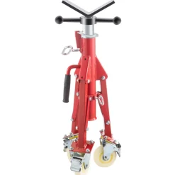 VEVOR Pipe Stand, V Head Pipe Stand Adjustable Height 28-52 Inch, 2500LBS Pipe Stands with Casters, Folding Portable Pipe Stands for 1/8 to 12 Inch Pipe Supporting