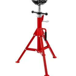 VEVOR Pipe Stand with 4-Ball Transfer V-Head and Folding Legs, 1500LBS Capacity Welding Pipe Stand Adjustable Height 28-52IN 1107A-type Pipe Stand for Welding