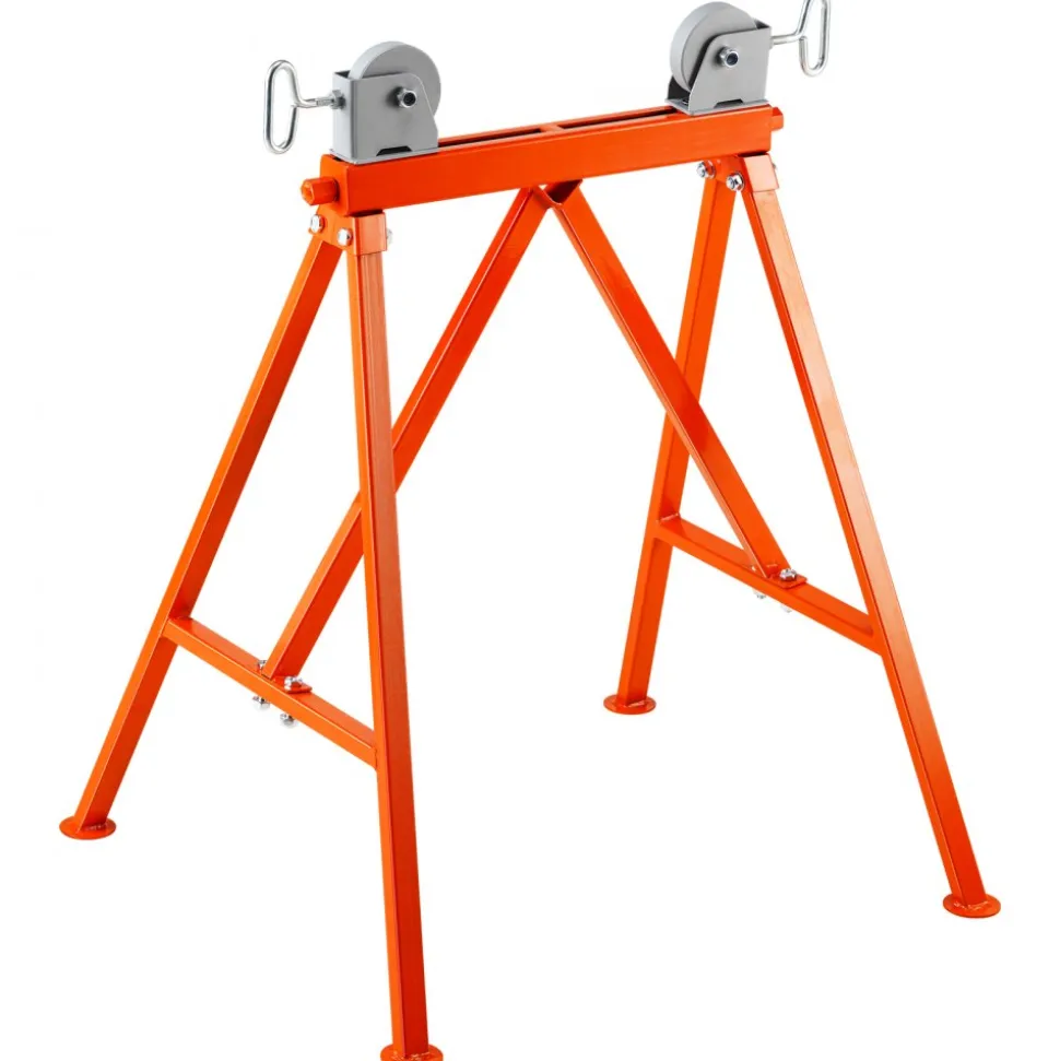 VEVOR Pipe Stand with Roller Head, Heavy Duty 2500 LBS Load Capacity, Suitable for 2-36 inches Pipes, 45# Steel Roller Pipe Stand for Welding