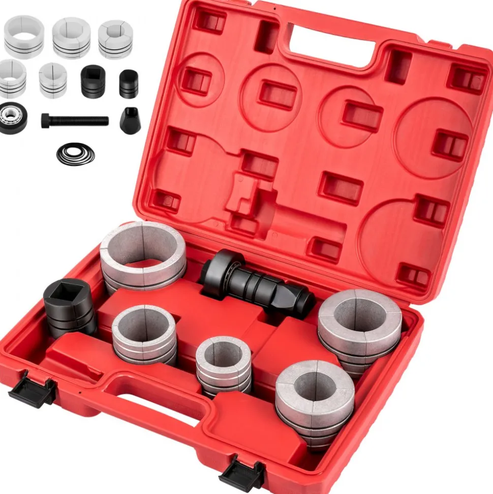 VEVOR Pipe Stretcher Kit, Exhaust Pipe Stretcher Kit 1-5/8" to 4-1/4", Exhaust Pipe Expander Kit for Tail Pipe Tube, Exhaust Pipe Expander Tool with Storing Case, 7 Pcs Pipe Expander, Exhaust Stretc