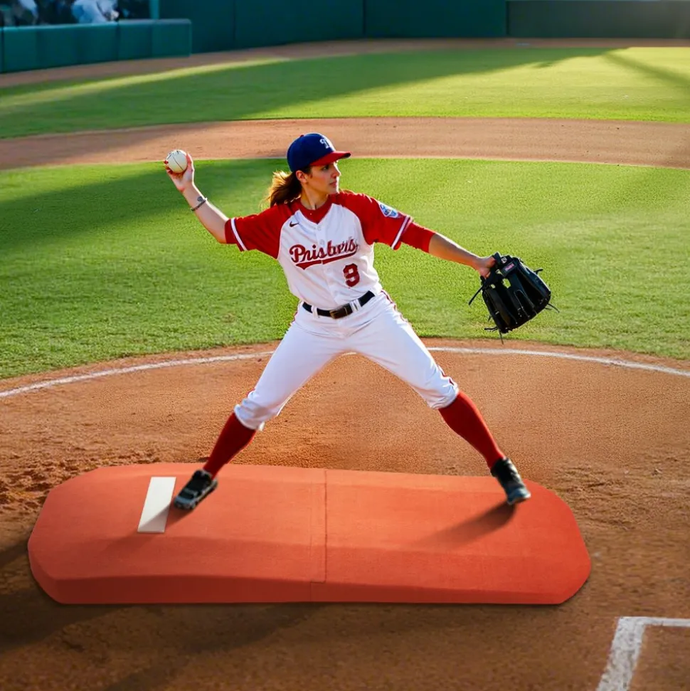 VEVOR Pitching Mound, Portable Baseball Game Mound, 127 in Indoor Outdoor Pitching Practice and Training Equipment, Softball Pitching Aids with Antifade Turf and Pitching Rubber