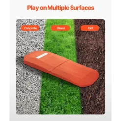 VEVOR Pitching Mound, Portable Baseball Game Mound, 127 in Indoor Outdoor Pitching Practice and Training Equipment, Softball Pitching Aids with Antifade Turf and Pitching Rubber