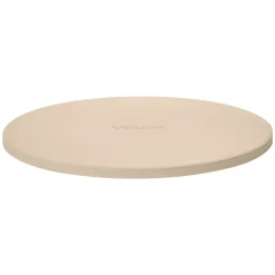 VEVOR Pizza Stone, 15 in Round Pizza Stone, 0.67 in Large Cordierite Baking-Stone with Metal Peel, Scrape, 1450℉ Heat-Resistant Cooking Stones, for Kitchen Oven, Baking Pizzas, BBQ Grilling