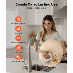VEVOR Pizza Stone, 16 in Round Pizza Stone, 0.67