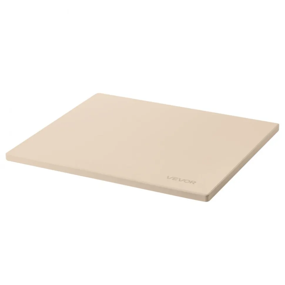VEVOR Pizza Stone, 16 x 14 x 0.6 Inch Rectangular Cordierite Pizza Stone, Large Baking-Stone with Scraper, 1450℉ Heat-Resistant Cordierite Cooking Stones for Kitchen Bake Oven, BBQ Grilling