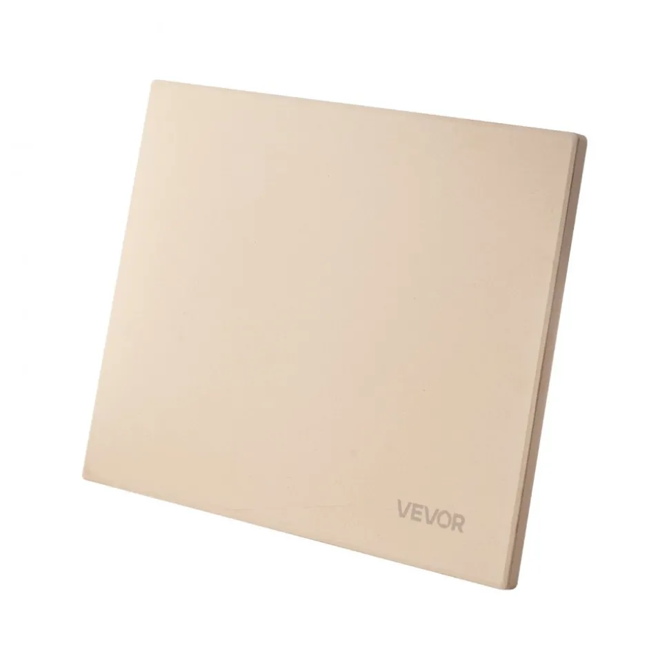 VEVOR Pizza Stone, 16 x 14 x 0.6 Inch Rectangular Cordierite Pizza Stone, Large Baking-Stone with Scraper, 1450℉ Heat-Resistant Cordierite Cooking Stones for Kitchen Bake Oven, BBQ Grilling