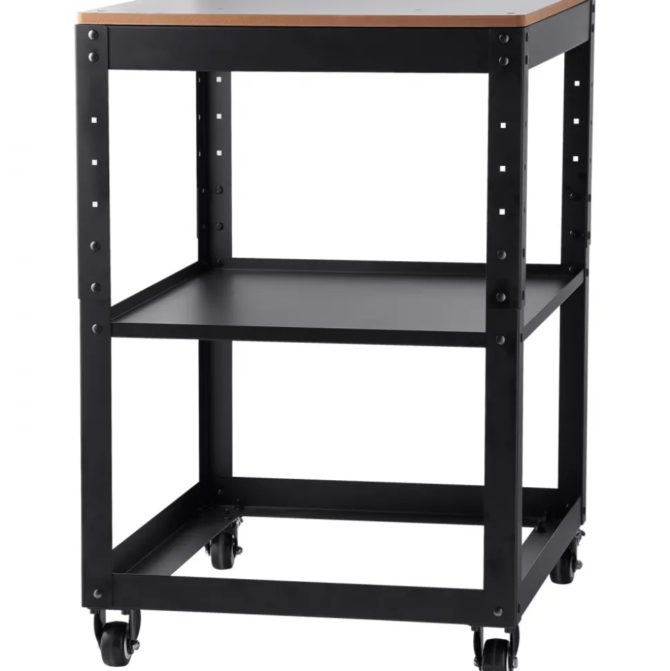 VEVOR Planer Stand, 100 lbs / 45 kg heavy loads, Three-Gear Height Adjustable Thickness Planer Table,with 4 Stable Casters & Storage Space, for most planers, saws, bench-top machines, power tools