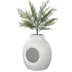 VEVOR Plant Cat Litter Box, Smart Odor Control System, Hidden Cat Litter Box with 9.48 in Large Entrance, Lighting Decoration & Sturdy ABS Material, Fit for Living Room/Corner/Outdoor Pool/Patio