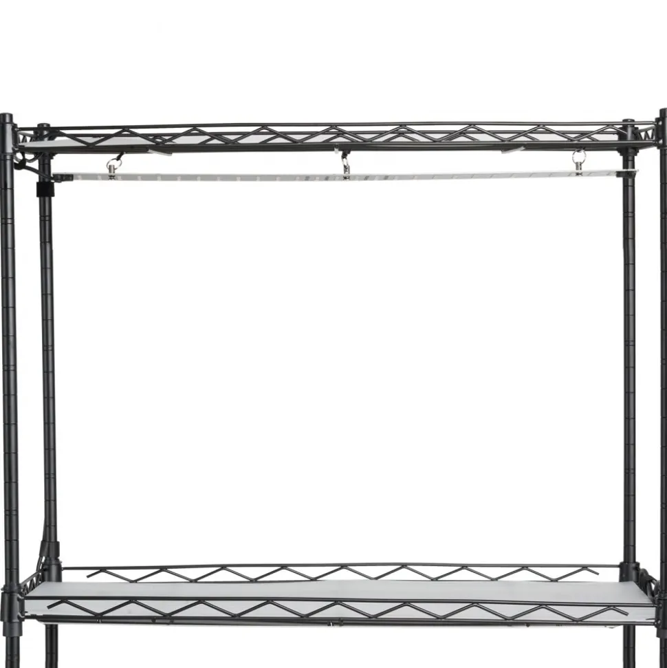 VEVOR Plant Stand with Grow Light, 4-Tier Plant Shelf with 45W Full Spectrum Grow Light, 3 Mode Plant Light with Timer and Wheel for Seed Starting, Metal Grow Light Shelf for Indoor Plants