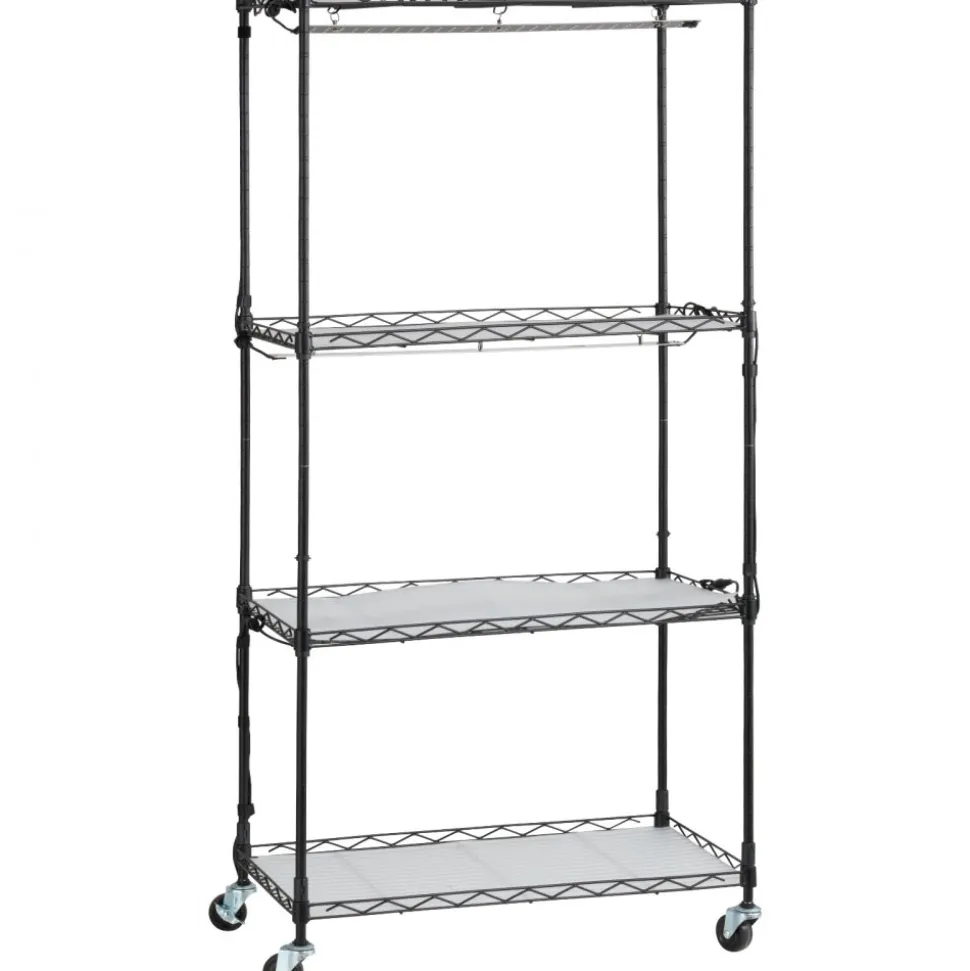 VEVOR Plant Stand with Grow Light, 4-Tier Plant Shelf with 45W Full Spectrum Grow Light, 3 Mode Plant Light with Timer and Wheel for Seed Starting, Metal Grow Light Shelf for Indoor Plants