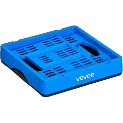 VEVOR Plastic Collapsible Storage Bins, 25L 3 Packs, Stackable Folding Storage Crates with Handles, Holds 22 lbs Per Bin, Foldable Heavy Duty Containers, Space-Saving Baskets, for Home Organizing