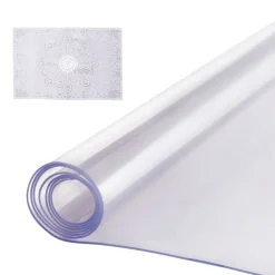 VEVOR Plastic Table Cover, 42 x 60 Inch 2.0 mm Thick Clear Table Protector, Rectangle PVC Desk Mat, Waterproof & Easy Cleaning Desk Pad Tablecloth, for Office Dresser Dining Room Table Night Stand