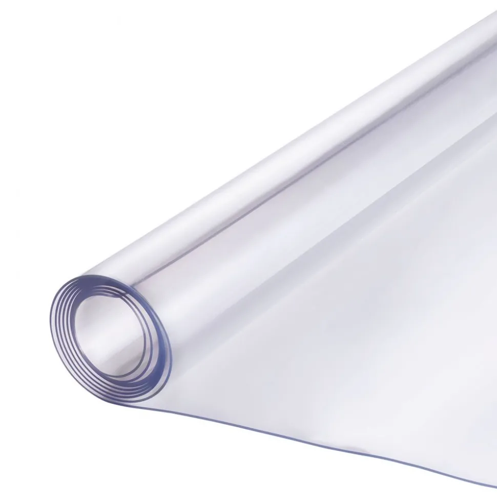 VEVOR Plastic Table Cover, 30 x 60 Inch 1.5 mm Thick Clear Table Protector, Rectangle PVC Desk Mat, Waterproof & Easy Cleaning Desk Pad Tablecloth, for Office Dresser Dining Room Table Night Stand