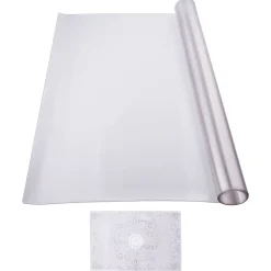 VEVOR Plastic Table Cover, 36 x 60 Inch 1.5 mm Thick Frosted Table Protector, Rectangle PVC Desk Mat, Waterproof & Easy Cleaning Desk Pad Tablecloth, for Office Dresser Dining Room Table Night Stand