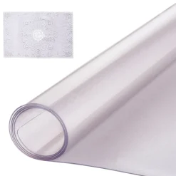 VEVOR Plastic Table Cover, 42 x 60 Inch 1.5 mm Thick Frosted Table Protector, Rectangle PVC Desk Mat, Waterproof & Easy Cleaning Desk Pad Tablecloth, for Office Dresser Dining Room Table Night Stand