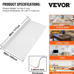 VEVOR Plastic Table Cover, 46