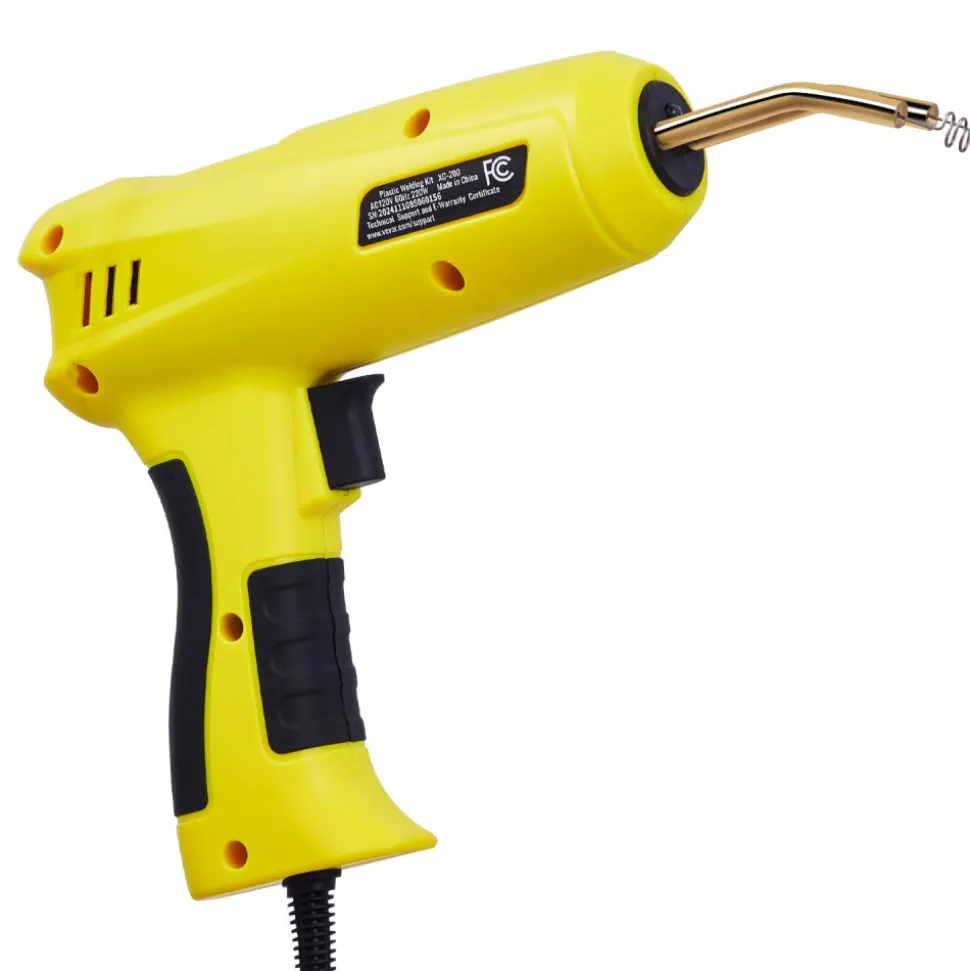 VEVOR Plastic Welding Kit, 220W Plastic Welder Gun with 800PCS Hot Staples & 56PCS Welding Rods, Professional Hot Staple Welding Gun with LED Light, Carrying Case for Kayak, Toys, Car Bumper Repair
