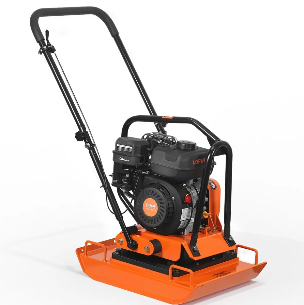 VEVOR Plate Compactor, 2.8 HP 98CC Gas Engine 5,250 RPM, 1,920 lbs Force Vibratory Compaction Tamper with 18.7 x 11.8 inch Plate for Walkways, Patios, Asphalts, Paver Landscaping, EPA Compliant