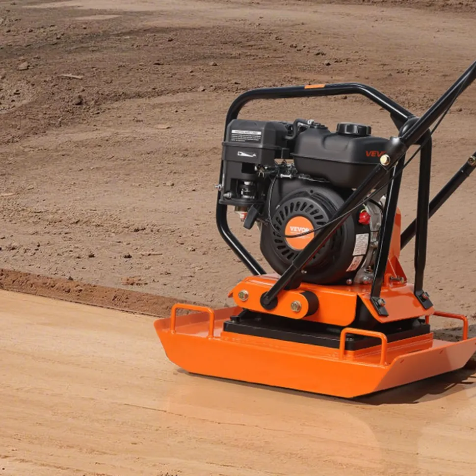 VEVOR Plate Compactor, 2.8 HP 98CC Gas Engine 5,250 RPM, 1,920 lbs Force Vibratory Compaction Tamper with 18.7 x 11.8 inch Plate for Walkways, Patios, Asphalts, Paver Landscaping, EPA Compliant