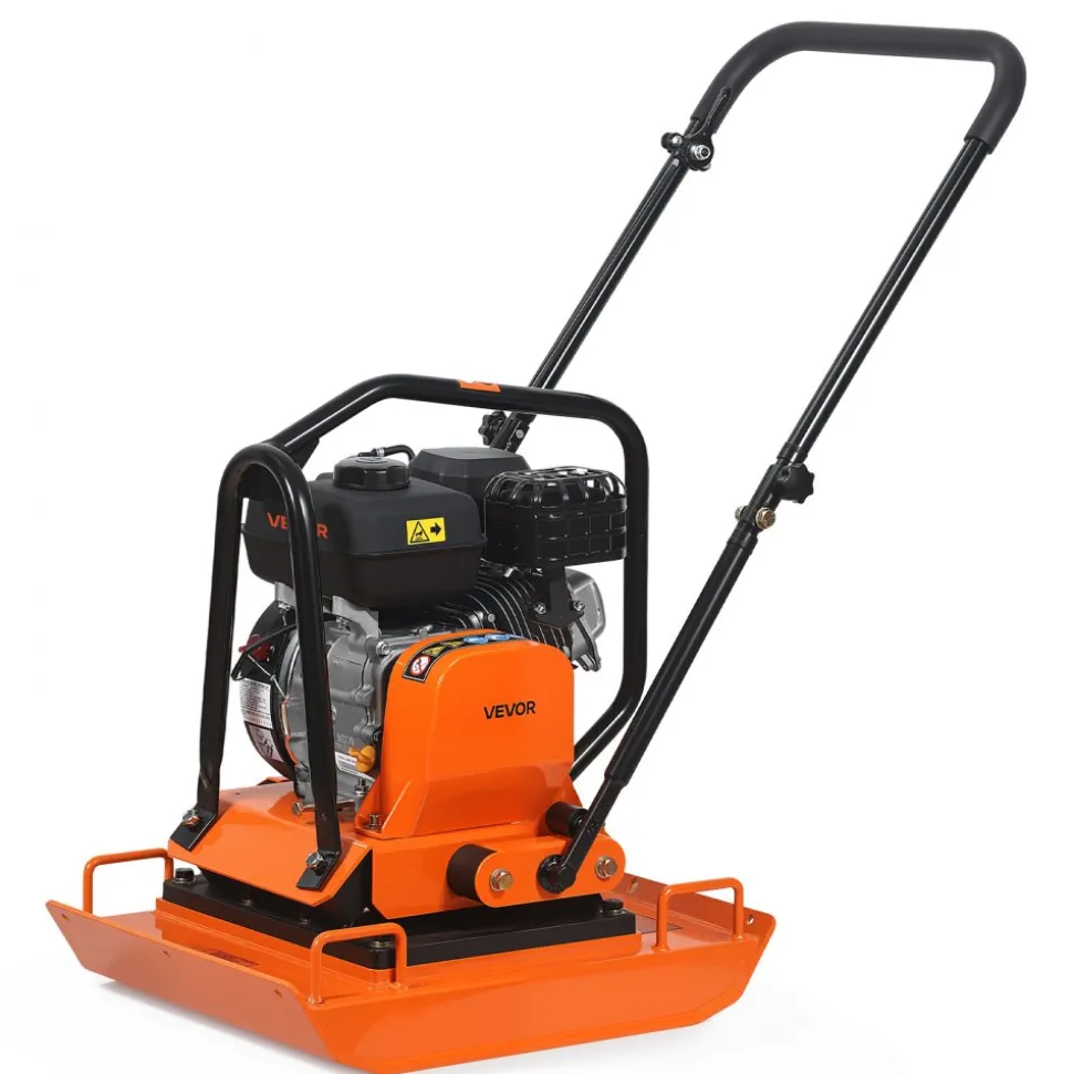 VEVOR Plate Compactor, 2.8 HP 98CC Gas Engine 5,250 RPM, 1,920 lbs Force Vibratory Compaction Tamper with 18.7 x 11.8 inch Plate for Walkways, Patios, Asphalts, Paver Landscaping, EPA Compliant