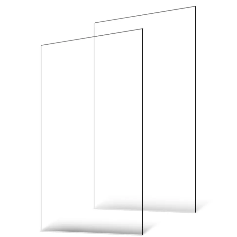 VEVOR Plexiglass Acrylic Sheets, 2-Pack Plastic Sheet, 24 x 48 Inch 1/8 Inch Thick Clear Plastic Cast Transparent Glass for Crafting Projects, Replacement Picture Frame Glass, DIY Display, Easy to Cut