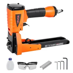 VEVOR Pneumatic Carton Closing Stapler, 13 Gauge Pneumatic Cardboard Staple Gun for 1-3/8 inch Crown 5/8