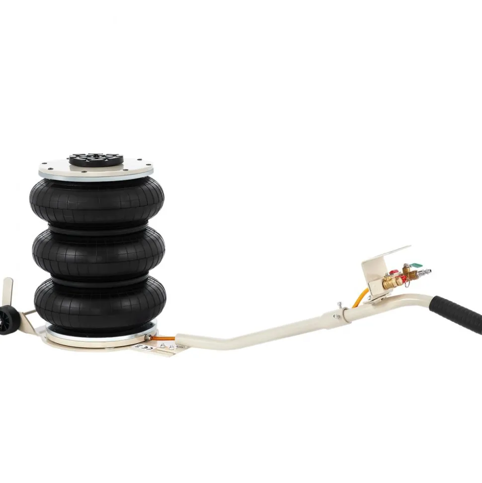 VEVOR Pneumatic Jack, 5 Ton/11023 lbs Triple Bag Air Jack, Lifting Height 6.3-15.75 Inch, Inflatable Car Jack with Long Handle, Lifter Pneumatic Air Jack for Garage Car Lifting Repair