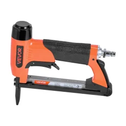 VEVOR Pneumatic Staple Gun, 20 Gauge Long-Nose Upholstery Stapler for 50 Series Fine Wire Staples 1/2-inch Crown 1/4"-5/8" Length, Max 110PCS Loading Air Staple Gun for Upholstering, Woodworking, DIY