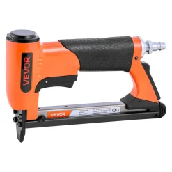VEVOR Pneumatic Staple Gun, 22 Gauge Air Upholstery Stapler for 71 Series Fine Wire Staples 3/8" Crown 1/4"-5/8" Length, Max 180PCS Loading Air Staple Gun for Upholstering, Woodworking, DIY Projects