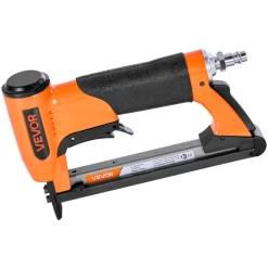 VEVOR Pneumatic Staple Gun, 22 Gauge Long-Nose Upholstery Stapler for 71 Series Fine Wire Staples 3/8-inch Crown 1/4