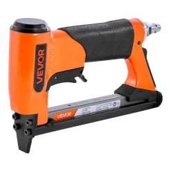 VEVOR Pneumatic Staple Gun, 22 Gauge Long-Nose Upholstery Stapler for 71 Series Fine Wire Staples 3/8-inch Crown 1/4